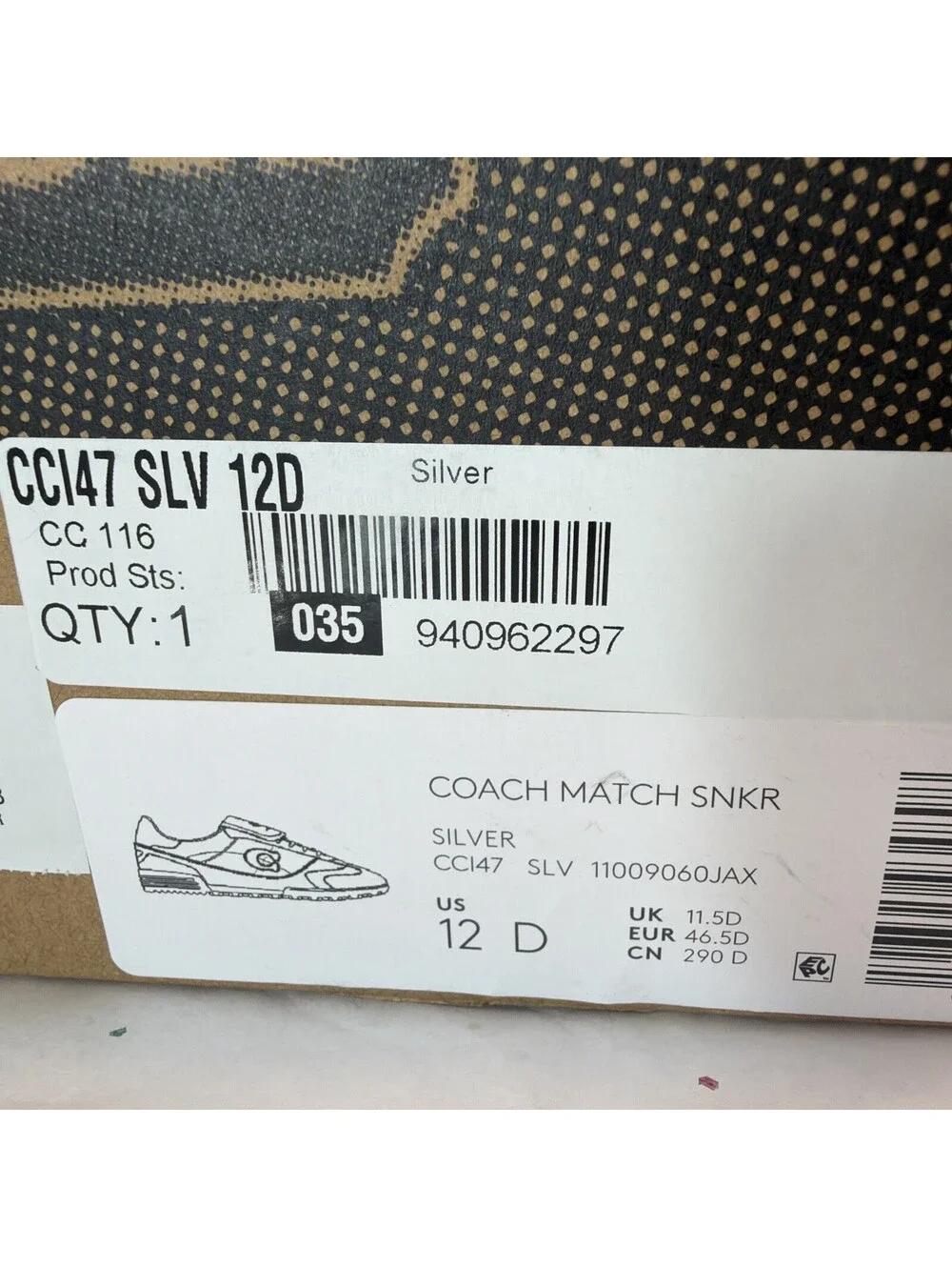 Coach match sneaker